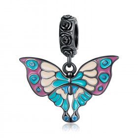 PANDORA Style Artistic Butterfly Dangle Charm - SCC2240