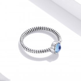 Pandora Style Silver Open Ring, Moonlight Lover - SCR698