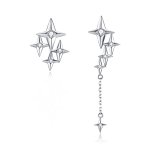 Pandora Style Silver Dangle Earrings, Starry - BSE461