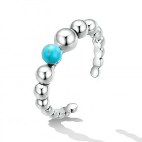 PANDORA Style Turquoise Beans Open Ring - SCR833