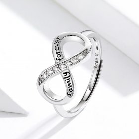 Pandora Style Silver Open Ring, Endless Love - SCR579