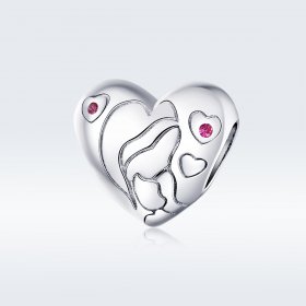 Pandora Style Silver Charm, Star In Love - BSC216
