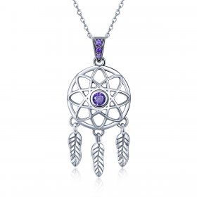 Silver Dreamcatcher Necklace - PANDORA Style - SCN279