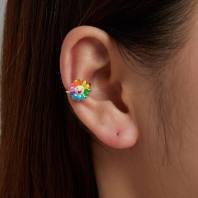 PANDORA Style Pop Sun Flower Ear Clip - SCE1235