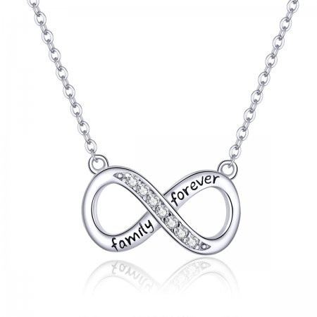 Silver Love Unlimited Necklace - PANDORA Style - SCN352