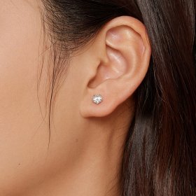 Pandora-inspired 0.5Ct Moissanite Stud Earrings - MSE024-S
