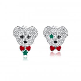 PANDORA Style Playful Bear Stud Earrings - BSE437