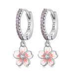 PANDORA Style Cherry Blossoms Hoop Earrings - SCE1509