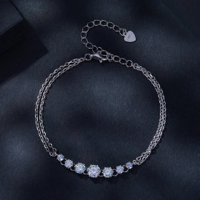 Pandora Style Moissanite Bracelet (One Certificate) - MSB008