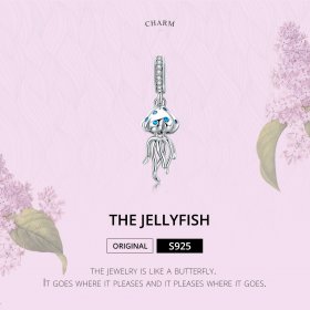 Silver Jellyfish Dangle - PANDORA Style - SCC1297