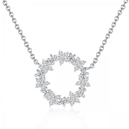 Pandora Style Silver Necklace, Full of Stars, Enamel - BSN028