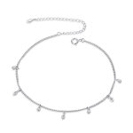 Pandora Style Silver Bracelet Tassel - SCT018