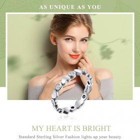 Silver My Heart Is Bright Ring - PANDORA Style - SCR164