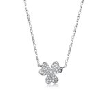 Silver Clover Necklace - PANDORA Style - SCN401