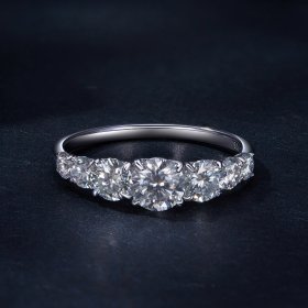 Pandora Style Shining Moissanite Ring (One Certificate) - MSR037