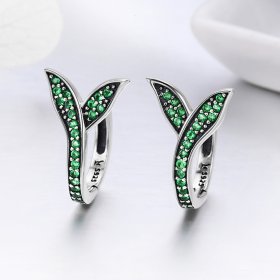 Silver Buds of Spring Hoop Earrings - PANDORA Style - SCE295