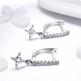Silver Twinkling Night Hanging Earrings - PANDORA Style - SCE446