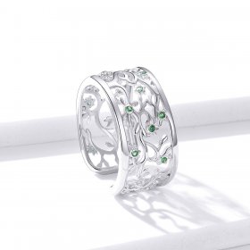 Pandora Style Silver Open Ring, Tree of Life - BSR125