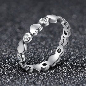 Silver My Heart Is Bright Ring - PANDORA Style - SCR164