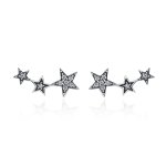 Silver Secrets of Stars Stud Earrings - PANDORA Style - SCE175