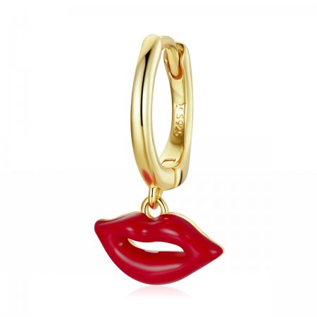 PANDORA Style Flaming Lips Hoop Earrings - SCE1233
