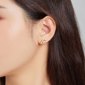 PANDORA Style Secret Symbol - # Stud Earrings - SCE1071