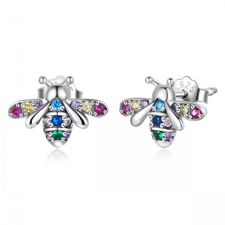 PANDORA Style Colorful Bee Stud Earrings - BSE559