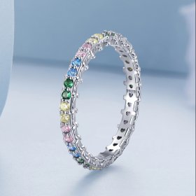 PANDORA Style Pattern Color Zirconium Ring - BSR277-CF