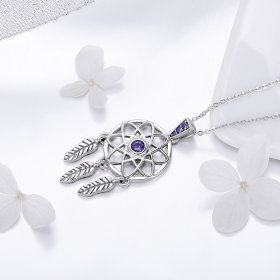 Silver Dreamcatcher Necklace - PANDORA Style - SCN279