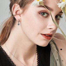 Silver Hanging Earrings - PANDORA Style - SCE058