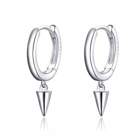 Pandora Style Silver Dangle Earrings, Geometry - SCE744