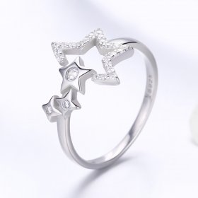 Silver Star's Waitting Ring - PANDORA Style - SCR452