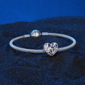 Pandora Style Day and Night Elf Heart Charm - SCC2553