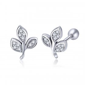PANDORA Style Listening To The Leaves Stud Earrings - SCE431