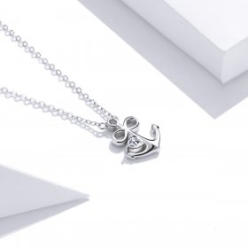 Pandora Style Silver Necklace, Loyal Love, Enamel - SCN458