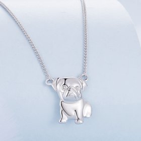 Pandora Style Pug Necklace - BSN354