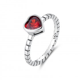 Pandora Style Elevated Heart Ring - SCR950