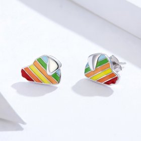 PANDORA Style Rainbow Dog Stud Earrings - SCE825