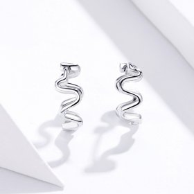 Silver Heartbeats Radians Stud Earrings - PANDORA Style - SCE672