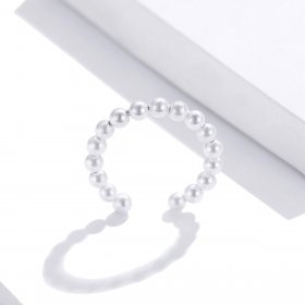 Pandora Style Silver Ear Clip, Open Beads - SCE1010