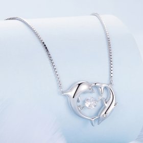 Pandora Style Dolphin Smart Necklace - BSN340