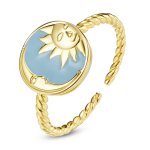 PANDORA Style Sun and Moon Shine Together Open Ring - SCR732