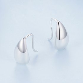 Pandora Style Water Droplets Glare Stud Earrings - BSE869