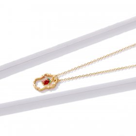 PANDORA Style Retro Rose Necklace - BSN157