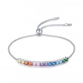 Pandora Style Silver Bracelet Rainbow Bridge - SCB213