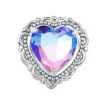 Pandora Style Forever my love Gradient Color Heart Charm - BSC830