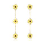 PANDORA Style Sun Flower Drop Earrings - BSE187
