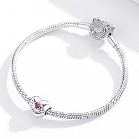 Pandora Style Silver Charm, Forever Love - SCC1835