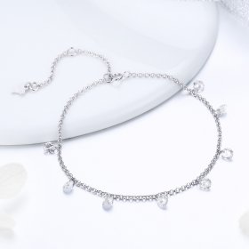 Silver Contracted Elves Chain Slider Bracelet - PANDORA Style - SCB103
