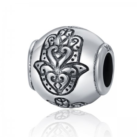 Pandora Style Silver Charm, Fatima\'s Hand - SCC306